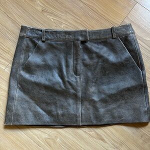 Arma Leather Skirt